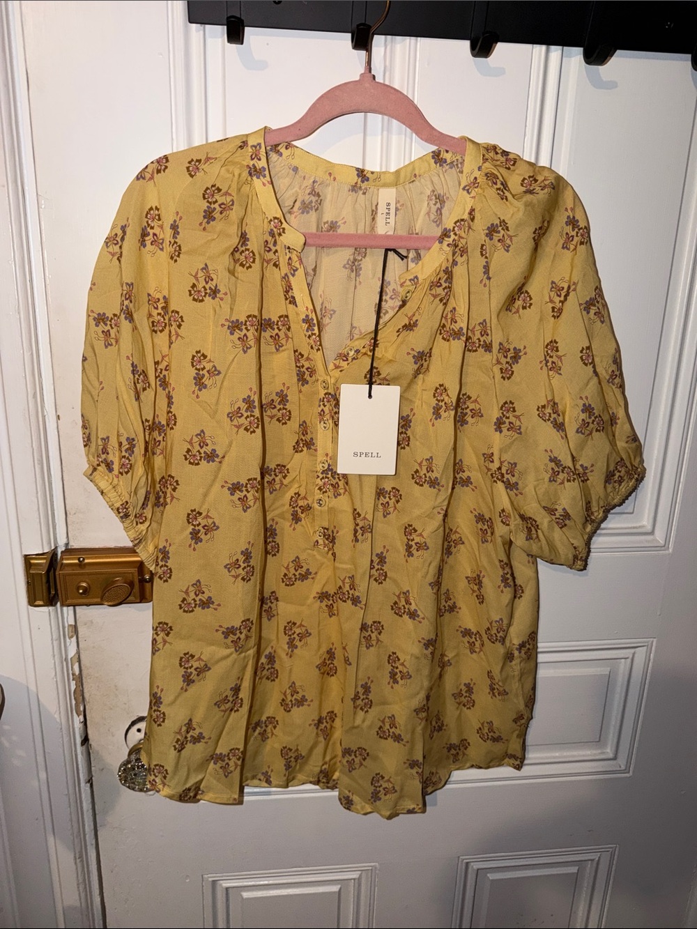 Spell Rebel Spirit Blouse In Daffodil